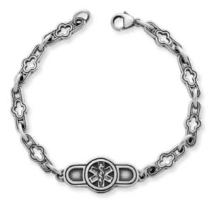 Medical Alert Bracelet in Sterling Silver