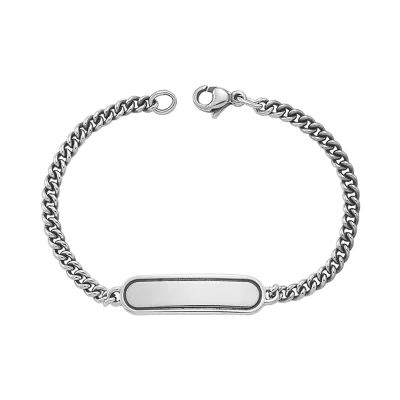 Baby ID Engravable Link Bracelet in Sterling Silver
