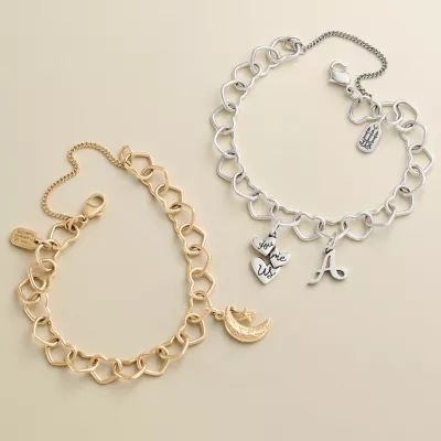 Connected Hearts Charm Bracelet in Sterliing Silver - Image 3