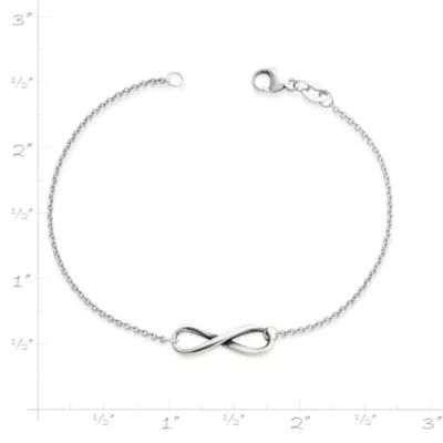 Petite Infinity Bracelet in Sterling Silver - Image 2