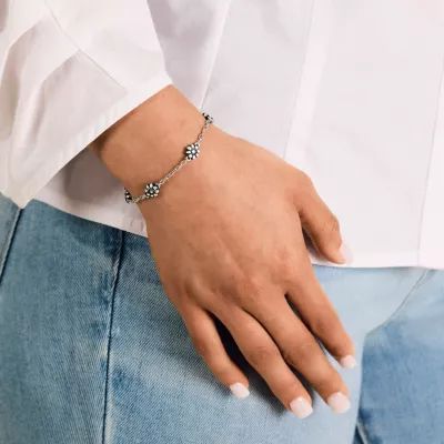 Margarita Flower Bracelet in 14K Yellow Gold - Image 5