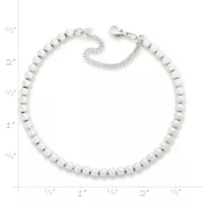 Beaded Charm Bracelet in Sterling Silver - Image 5