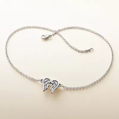 Angel Wings Anklet in Sterling Silver - Image 2