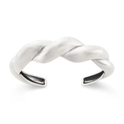 Bold Twist Cuff Bracelet in Sterling Silver