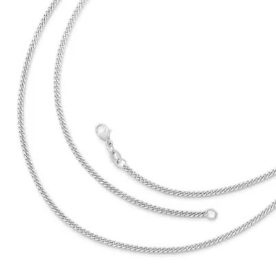 Light Curb Chain in Sterling Silver or 14K Yellow Gold