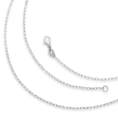 Faceted Cable Chain in Sterling Silver