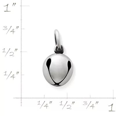 Jingle Bell Charm in Sterling Silver or 14K Yellow Gold - Image 2