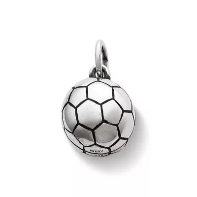 Soccer Ball Charm in Sterling Silver