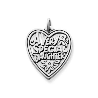 "Very Special Daughter" Charm in Sterling Silver