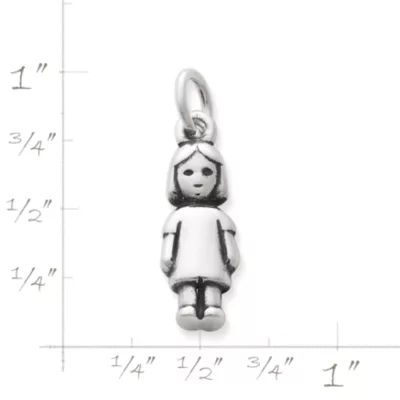 Girl Charm in Sterling Silver - Image 2