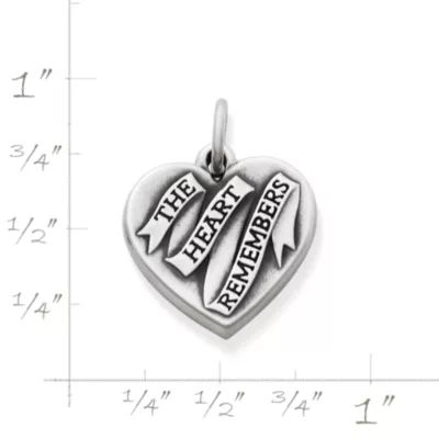 The Heart Remembers Charm in Sterling Silver - Image 2