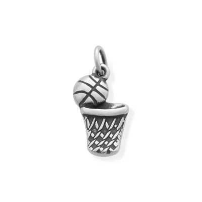 Basketball Charm with Medium Curb Chain - Image 2