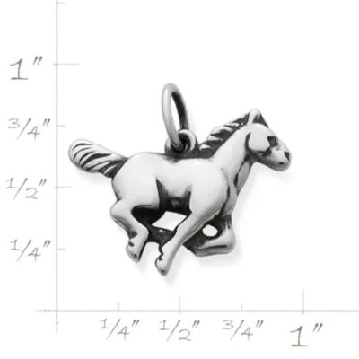 Running Horse Charm in Sterling Silver - Image 2
