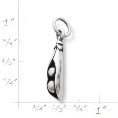 Two Peas in a Pod Charm in Sterling Silver - Image 2