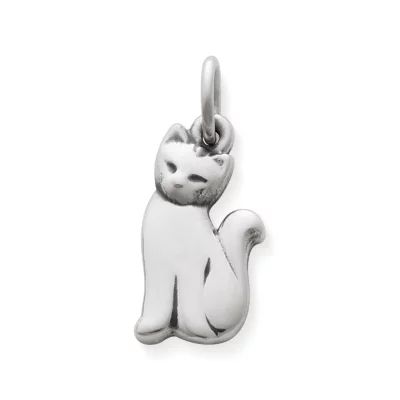 Cat Charm in Sterling Silver