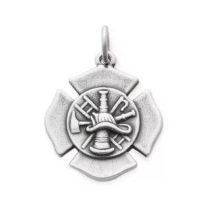 Firefighter's Charm in Sterling Silver