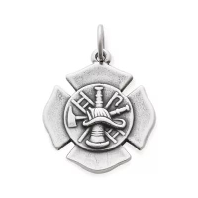 Firefighter's Charm in Sterling Silver