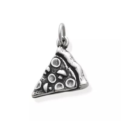 Pizza Slice Charm in Sterling Silver