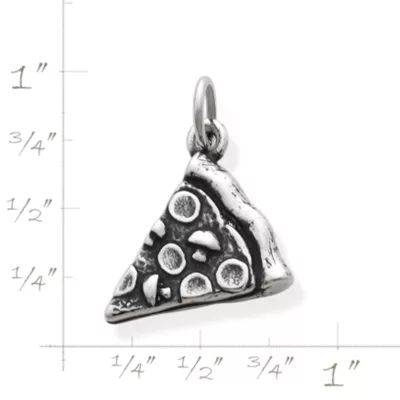 Pizza Slice Charm in Sterling Silver - Image 2