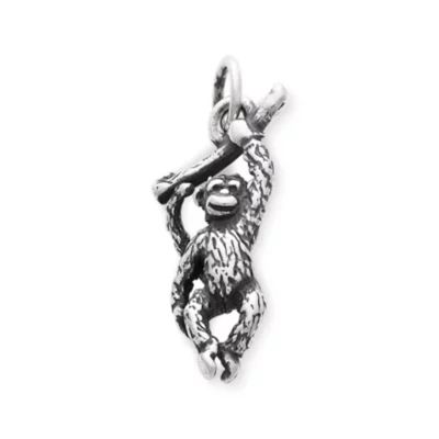 Monkey Charm in Sterling Silver