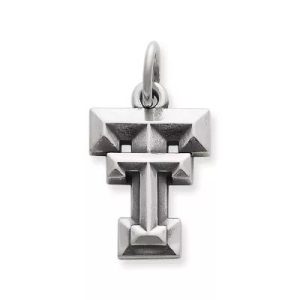 Texas Tech Charm in Sterling Silver