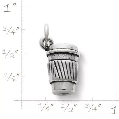 Coffee to Go Charm in Sterling Silver - Image 3