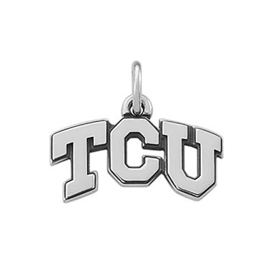 TCU Charm in Sterling Silver
