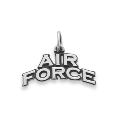 "Air Force" Charm in Sterling Silver