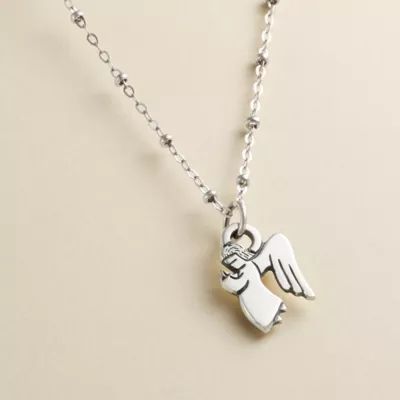 Small Angel Charm in Sterling Silver - Image 2