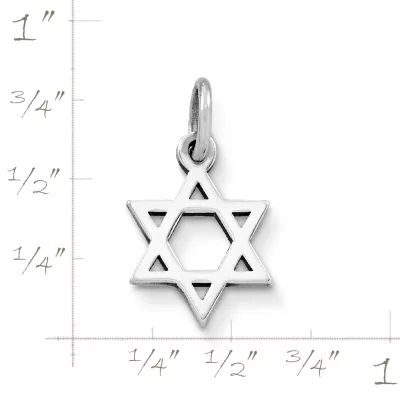 Star of David Charm in Sterling Silver or 14K Yellow Gold - Image 2