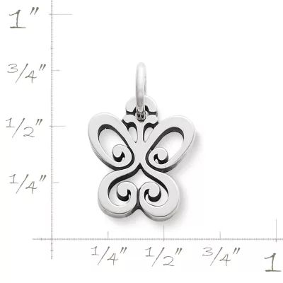 Spring Butterfly Charm in Sterling Silver or 14K Yellow Gold - Image 2