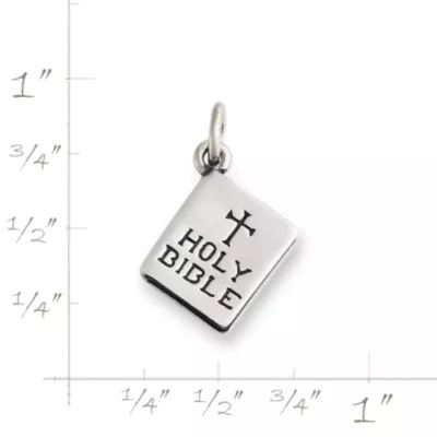 "Holy Bible" Charm in Sterling Silver - Image 5