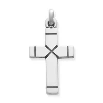 Plain Latin Cross with Medium Curb Chain - Image 2