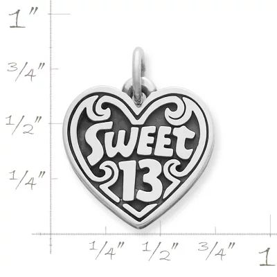 "Sweet 13" Charm in Sterling Silver - Image 2