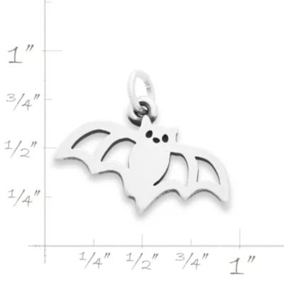 Bat Charm in Sterling Silver - Image 3