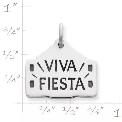 "Viva Fiesta" San Antonio Charm in Sterling Silver - Image 2