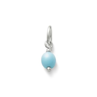 Glass Enhancer Bead in Sterling Silver