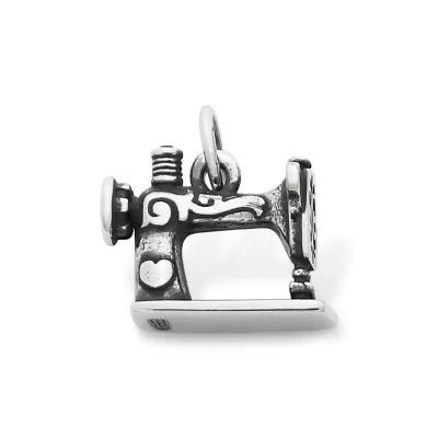 Vintage Sewing Machine Charm in Sterling Silver - Image 2