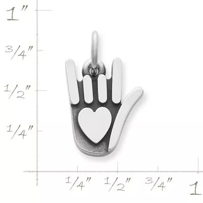 Sign of Love Charm in Sterling Silver - Image 2