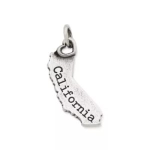 My "California" Charm in Sterling Silver