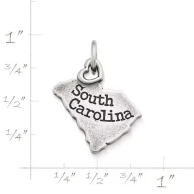 My "South Carolina" Charm in Sterling Silver - Image 3