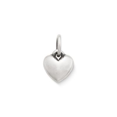 Mini Heart Charm in Sterling Silver or 14K Yellow Gold
