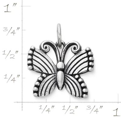 Festival Butterfly Charm in Sterling Silver - Image 2