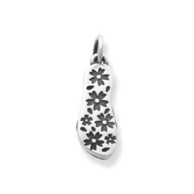 Enamel Flip-Flop Charm in Sterling Silver - Image 2