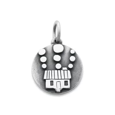 Bubble Inn Cabin Charm in Sterling Silver