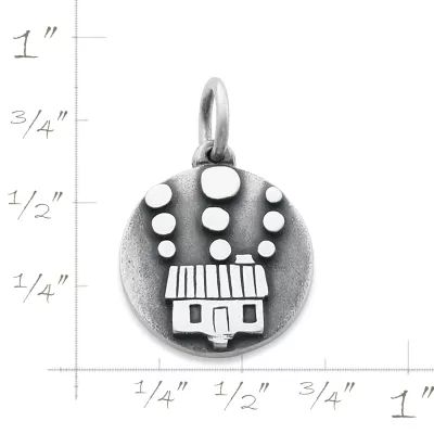 Bubble Inn Cabin Charm in Sterling Silver - Image 2