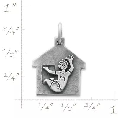 Hang Out Cabin Charm in Sterling Silver - Image 2