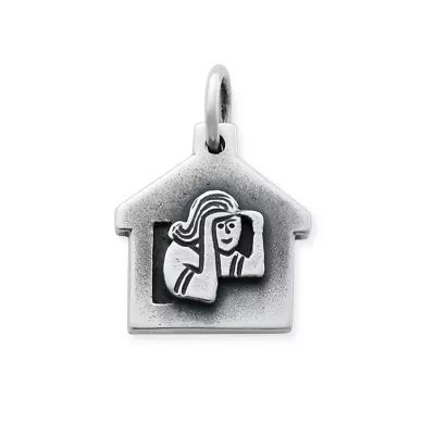 Look Out Cabin Charm in Sterling Silver