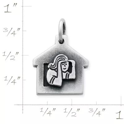 Look Out Cabin Charm in Sterling Silver - Image 2