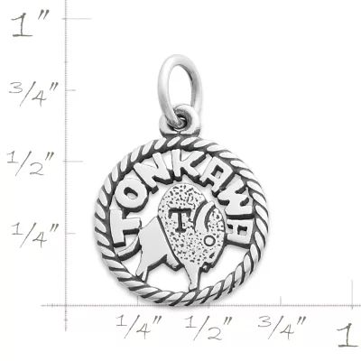 Tonkawa Disk Charm in Sterling Silver - Image 2